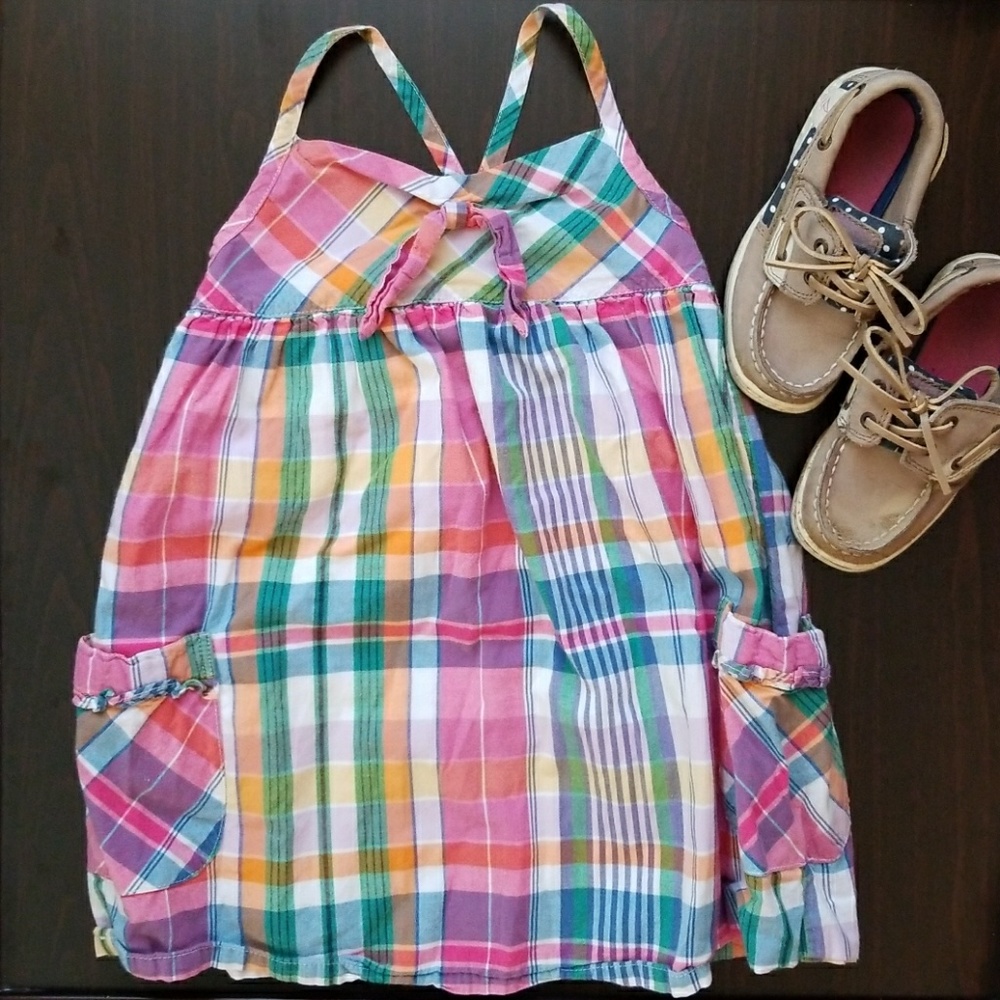 American living plaid dress